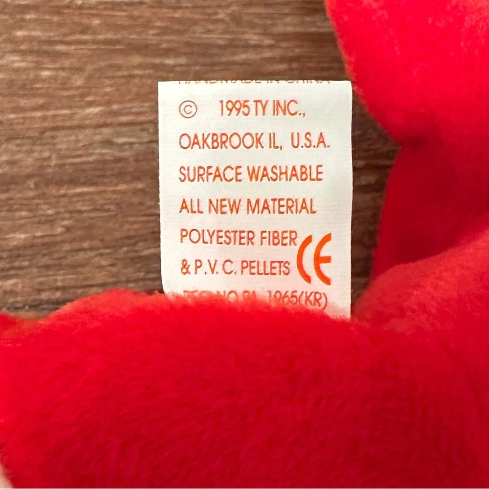 Vintage 1995 Ty Beanie Baby Snort #4002 – PVC Pellets, Retired, Collectible
